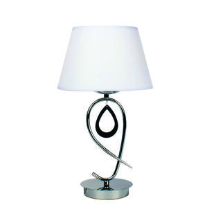 Lampe design Lo Select Elisabeth Chrome Métal - Tissus NC1074T-1CR