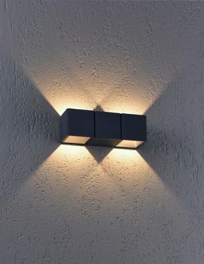 Applique extérieure 2 lampes led Neuhaus Marcel Gris anthracite Aluminium 9658-13