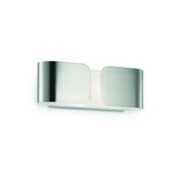Applique 2 lampes design Ideal lux Clip Chrome Métal 049229