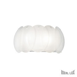 Applique 2 lampes design Ideal lux Ovalino Blanc Verre 038025