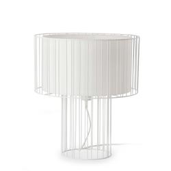 Lampe design Faro LINDA Blanc Métal/tissus 29307
