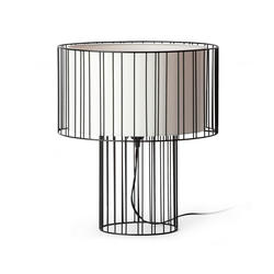 Lampe design Faro LINDA Noir Métal/tissus 29311