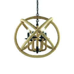 Lustre en corde 6 lampes Ideal lux Corda Antique Corde 130910