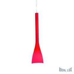Suspension design Ideal lux Flut Rouge Verre 035703