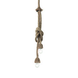 Suspension en corde 2 lampes Ideal lux Canapa Antique Corde 134840