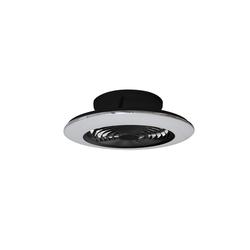 Ventilateur de plafond avec éclairage led Mantra Alisio Noir Acrylique 7495