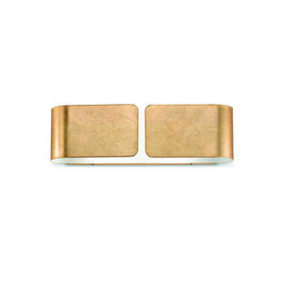 Applique 2 lampes design Ideal lux Clip Or Métal 088266