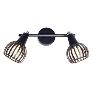 Applique 2 lampes design Lo Select Flow Noir Métal S80585.2 BK