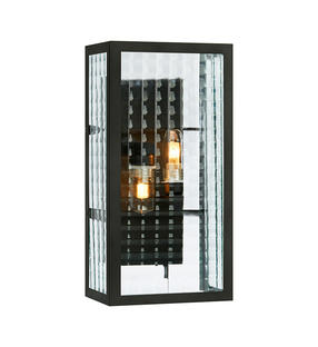 Applique 2 lampes design Markslöjd Fulham Noir Métal 107182