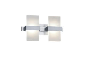 Applique 2 lampes led Trio Platon Nickel mat Métal 274670205