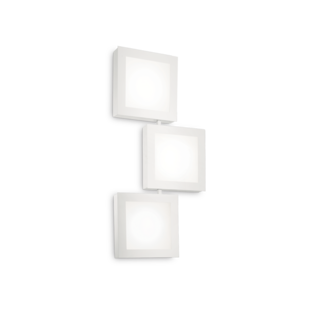Applique 3 lampes design Ideal lux Union Blanc Métal 142203
