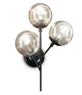 Applique 3 lampes design Ideal lux Kepler Noir Métal 187006
