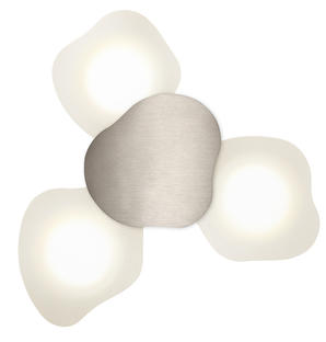 Applique Nectar - Cvl - H54,5 cm - 3xLED - Nickel satiné - APNECT3NI