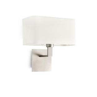 Applique avec abat-jour Faro Hanna Nickel satiné Métal 64301