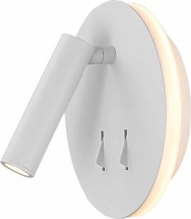 Applique avec interrupteur Mantra Cayman Blanc Aluminium 6080