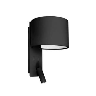 Applique avec liseuse Faro Fold Noir Aluminium 64305