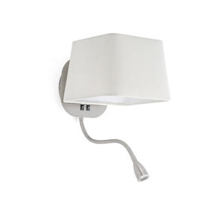 Applique avec liseuse Faro Sweet Nickel Métal 29935