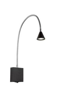 Applique avec liseuse Lucide Buddy Noir Métal 18293/03/30