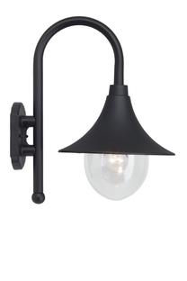 AOSTA Applique d'extérieur Métal H30cm Noir Brilliant - LightOnline