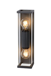 Applique extérieure design Lucide Claire Mini Noir Aluminium 27885/02/30