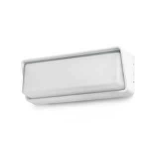 Applique extérieure led Faro Half Blanc Aluminium 71536