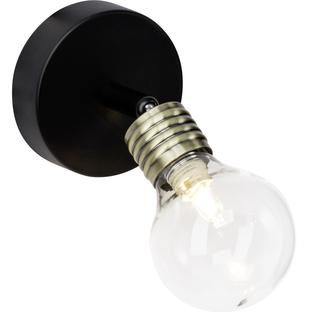 Applique industrielle Brilliant Bulb Laiton Verre 21210/76