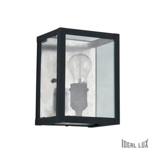Applique industrielle Ideal lux Igor Noir Métal + Verre 092836