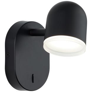 Applique led Brilliant Gretchen Noir Métal G82411/06