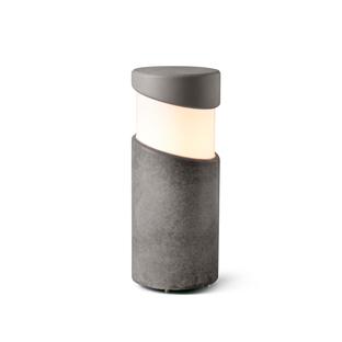 Borne extérieure contemporaine Faro Block Gris Béton 74141