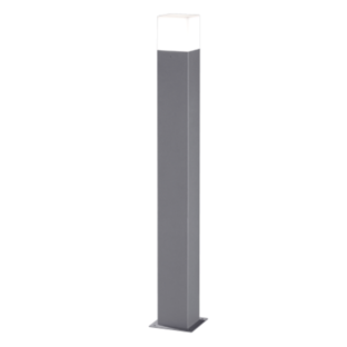 Borne extérieure led Trio Hudson Gris Gris Aluminium 420060187