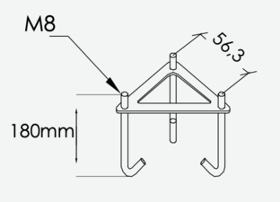 Kit d'ancrage pour béton Norlys 205ZZ