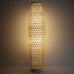Lampadaire 2 lampes design Lo Select Organic Bois Bambou 1903324