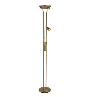 Lampadaire 2 lampes design Markslöjd Detroit Antique Métal 111247