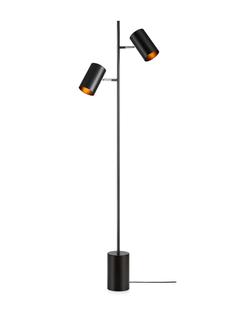 Lampadaire 2 lampes design Markslöjd Twin Noir Métal 107949