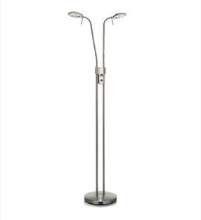 Lampadaire 2 lampes led Markslöjd Hudson Gris Métal 105583