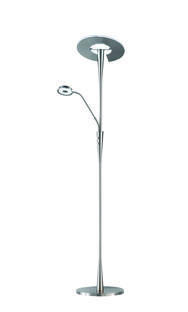 Lampadaire 2 lampes led Trio Quebec Gris Métal 422710307