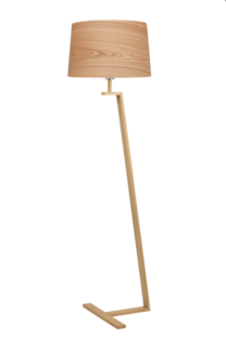 Lampadaire design Aluminor Memphis Blanc Bois MEMPHIS LS BOIS