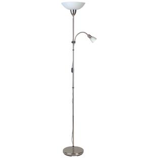 Lampadaire design Brilliant Darlington Gris Métal - Verre 27161/13