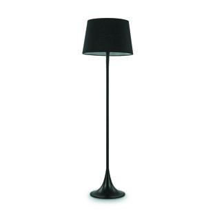 Lampadaire design Ideal lux London Noir Métal - Tissus 110240