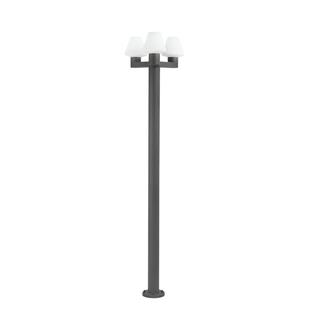 Lampadaire extérieur 3 lampes design Faro Gris anthracite Aluminium 74436F3-02