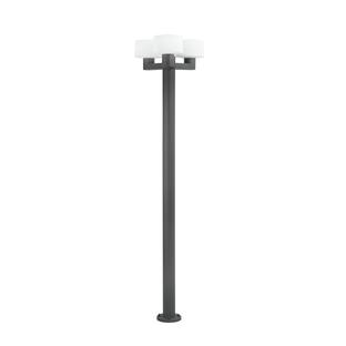 Lampadaire extérieur 3 lampes design Faro Muffin Gris anthracite Aluminium 74436F3-04