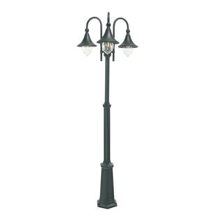 Lampadaire extérieur télescopique 3 lampes classique Norlys Firenze fonte d'aluminium 830