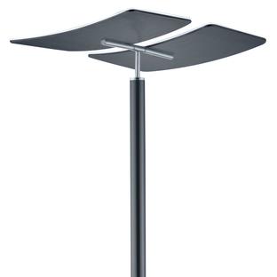 Lampadaire led B-Leuchten Duo Gris Métal 60245-1-39