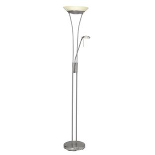 Lampadaire led Brilliant Finn Gris Métal - Verre G93035/13