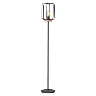Lampadaire noire Tosh Brilliant - Métal / Bois - 93145/66