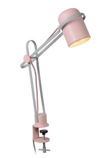 Lampe à pince design Lucide Bastin Rose Acier 05535/01/66