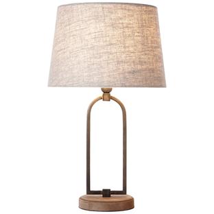 Lampe avec abat-jour Sora -  Ø 30 cm - Beige Métal - Tissus - Brilliant - 99020/09