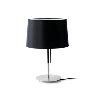 Lampe avec abat jour Faro Volta Noir Métal et Abat jour en tissus 20026