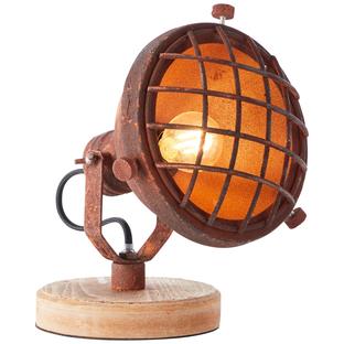 Lampe design Brilliant Mila Rouille Bois 99006/55