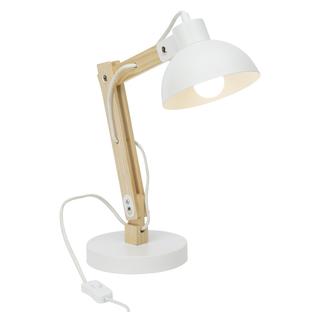 Lampe design Brilliant Moda Blanc Bois 98979/05